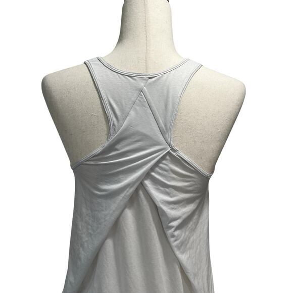 Lululemon Essential‎ Tank Pleated XS / Small Vapour Silver Gray Jersey Racerback - Picture 8 of 11
